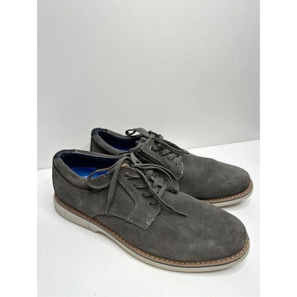 Nunn Bush Shoes Mens Size 10.5 Gray Canvas Barkley Oxfords - Picture 2 of 10